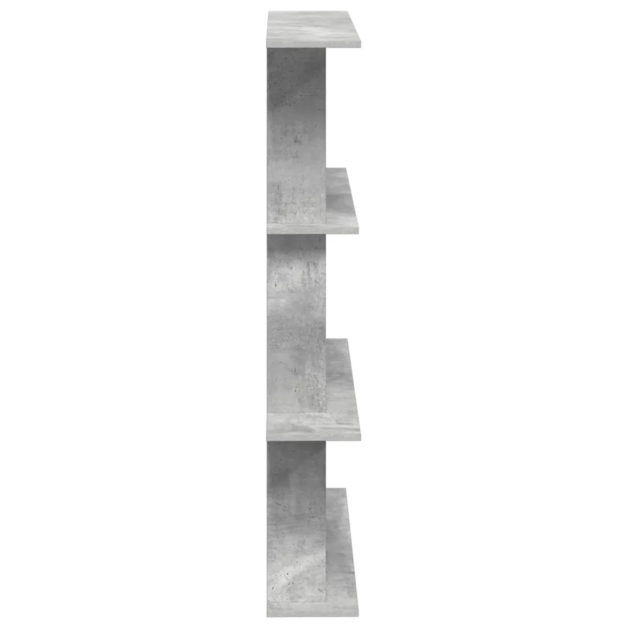 Étagère Murale Gris béton 100 x 20 x 126 cm Bois d'ingénierie - 4