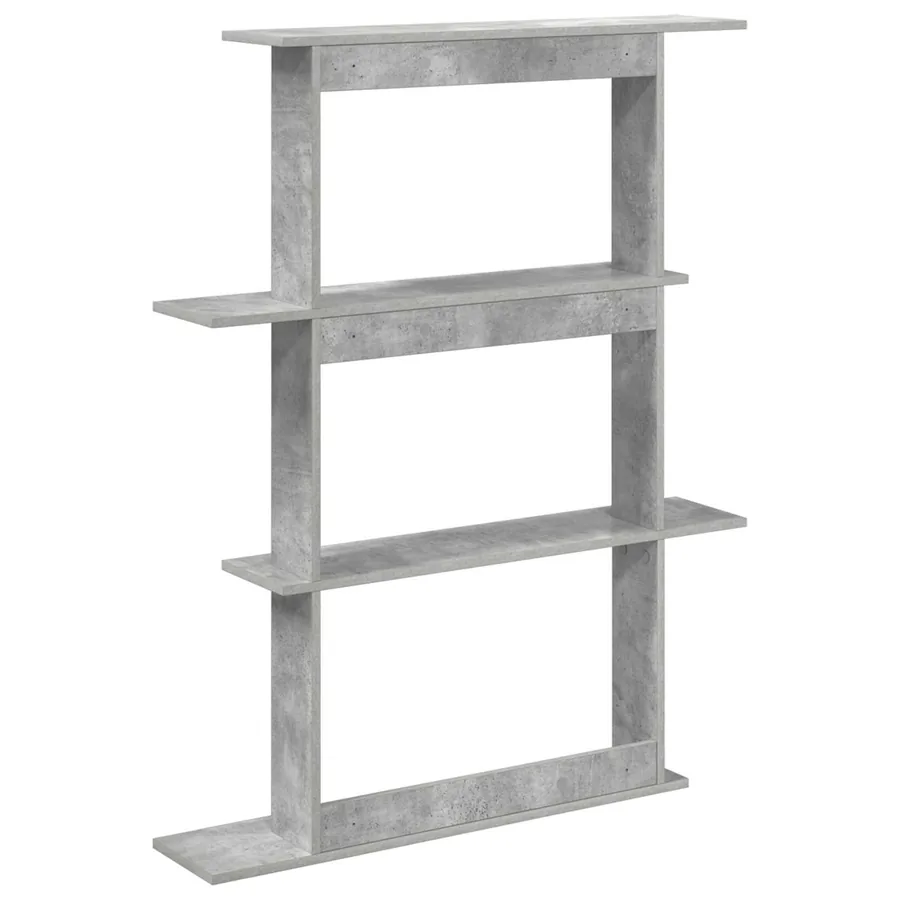Étagère Murale Gris béton 100 x 20 x 126 cm Bois d'ingénierie - 5
