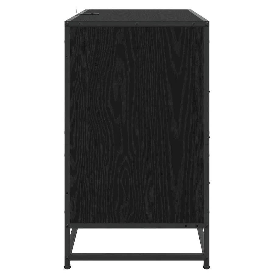 Armoire à tiroirs 3-Tiroir Chêne noir 70 x 41 x 70 cm - 3