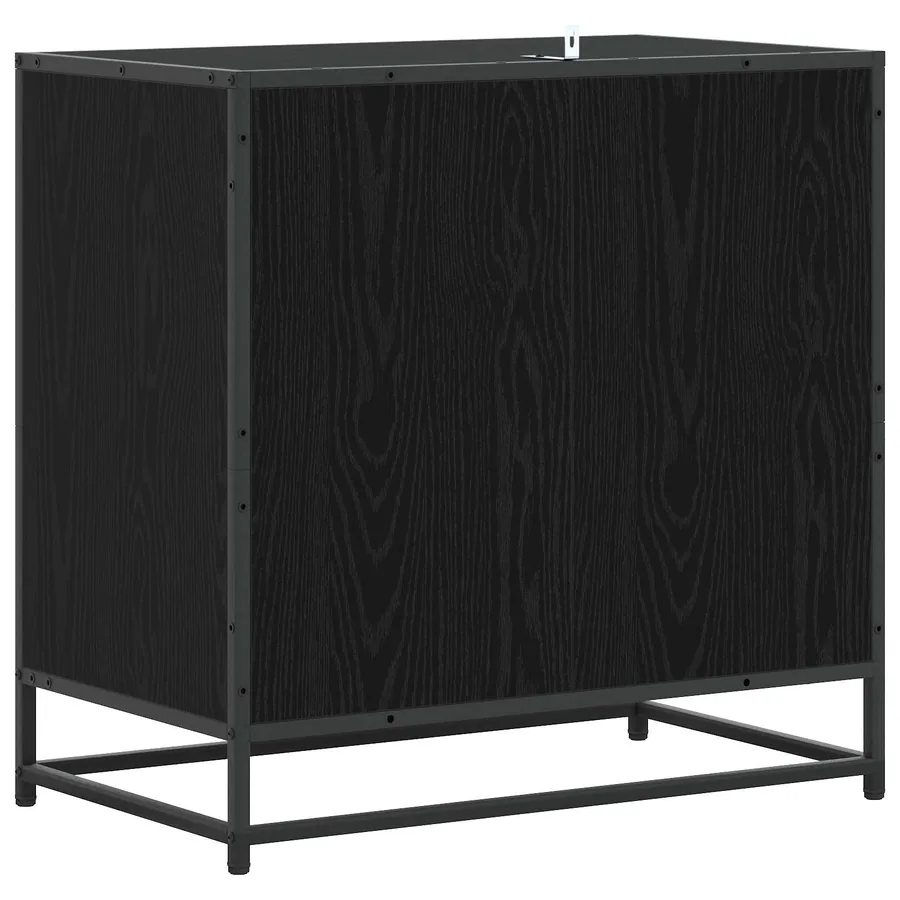 Armoire à tiroirs 3-Tiroir Chêne noir 70 x 41 x 70 cm - 4