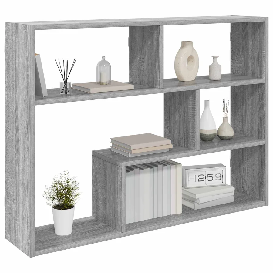 Étagère Murale Montage mural Sonoma gris 95 x 20 x 69,5 cm - 2