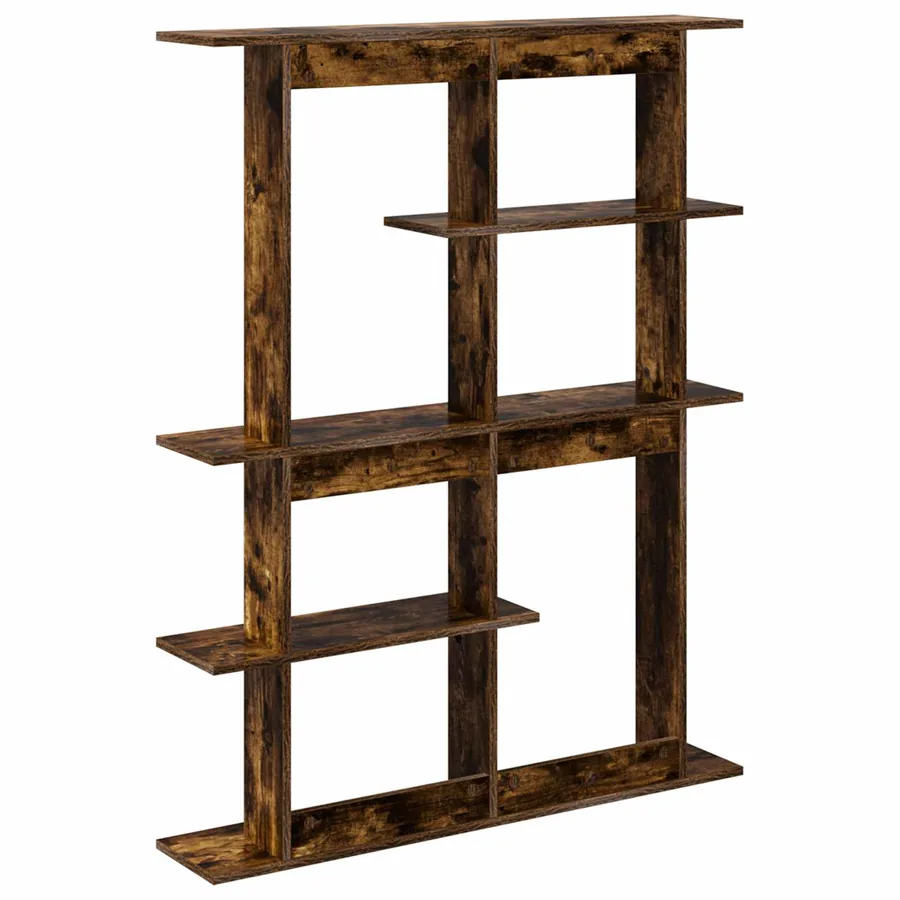 Étagère Murale Chêne fumé 102 x 20 x 130 cm Bois d'ingénierie - 5