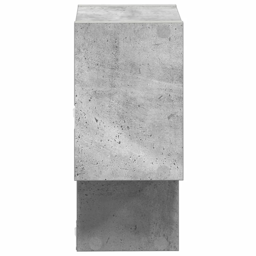 Étagère Murale Montage mural Gris béton 55 x 15 x 35 cm - 4