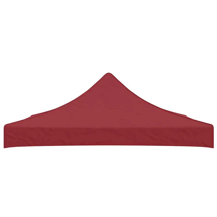 Toit de tente de réception 3x3 m Bordeaux 270 g/m² - 3