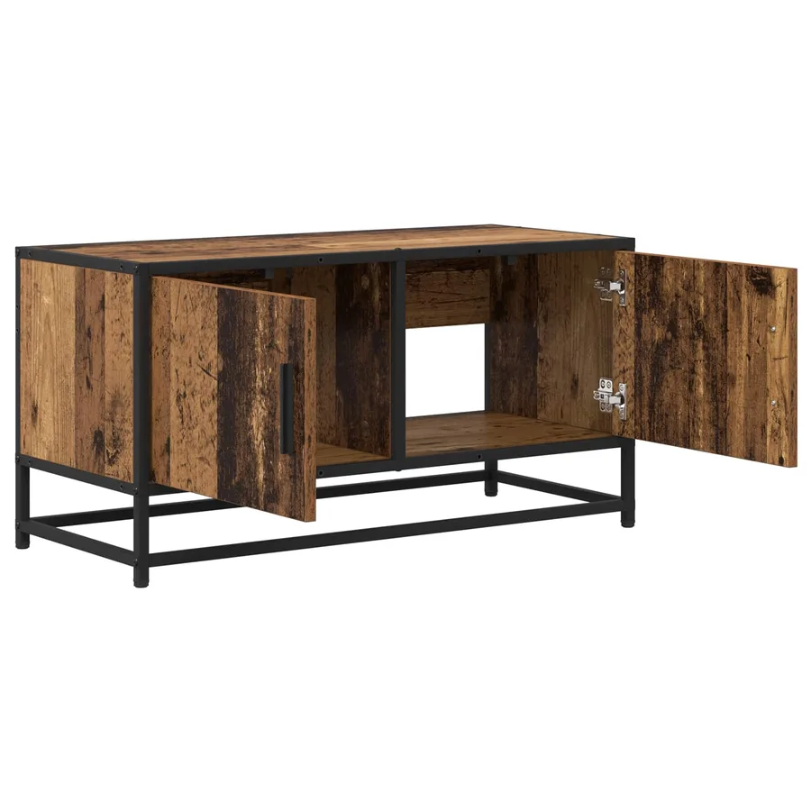 Meuble TV 80 x 34,5 x 40 cm Bois ancien Bois d'ingénierie - 3