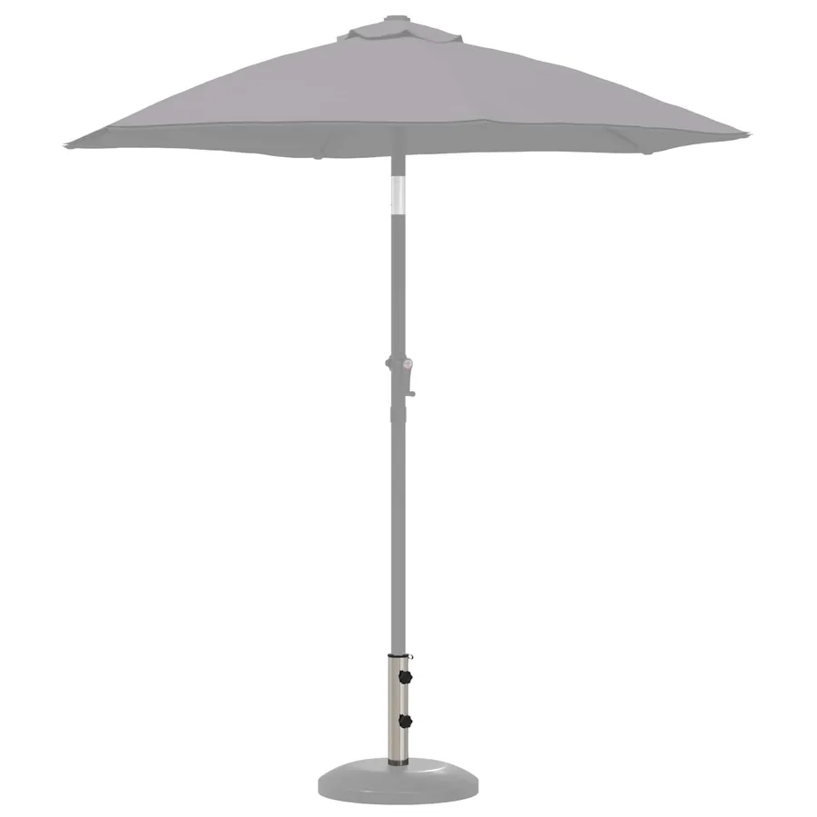 Tube de Base de Parasol 0.63 kg Acier Inoxydable Naturel - 3