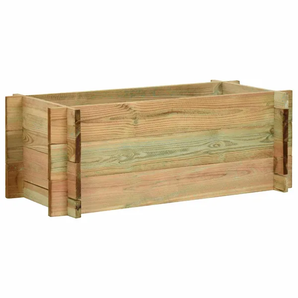 Lit de légumes surélevé de jardin Vert 120 x 80 x 32 cm