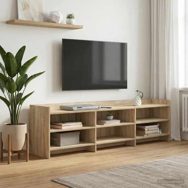 Meuble TV 168 x 33 x 47 cm Chêne Sonoma Bois d'ingénierie