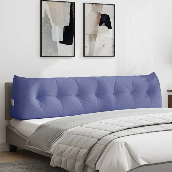 Coussin de Dos Bleu denim 200 x 24 x 50 cm tissu