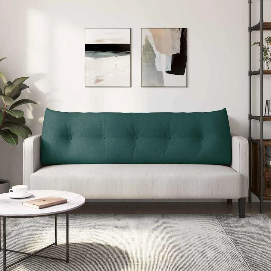 Coussin de Dos Vert foncé 160 x 24 x 50 cm tissu - 4