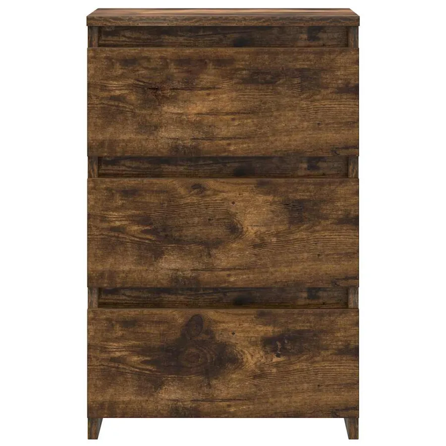 Tables de chevet 2pcs Chêne fumé 40x35x62,5cm Bois d'ingénierie - 3