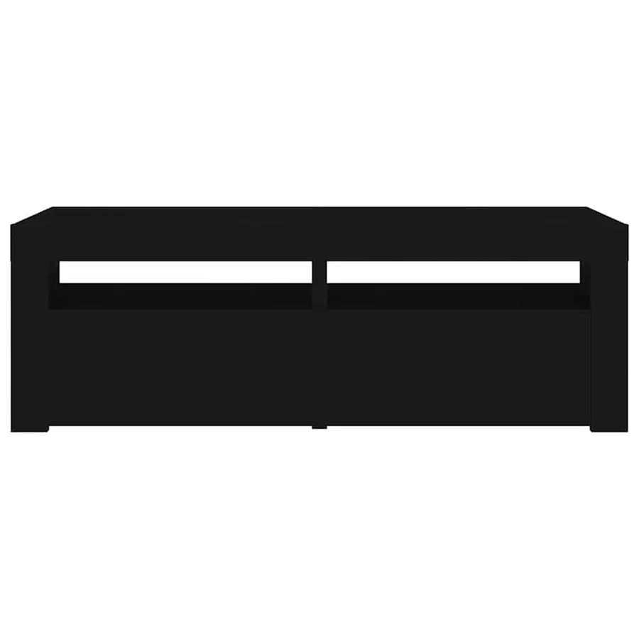 Meuble TV avec lumières LED noir 120x35x40 cm - 8
