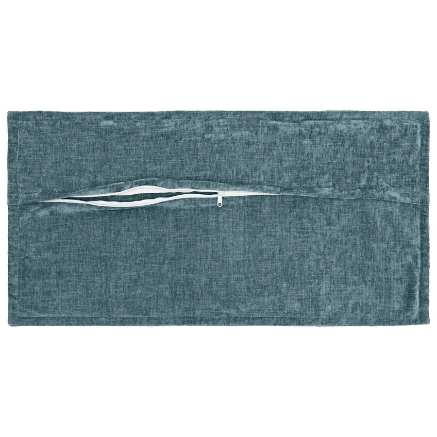 Housse de coussin 12 pcs HOUTEN Bleu 40 x 80 cm Tissu Chenille - 3