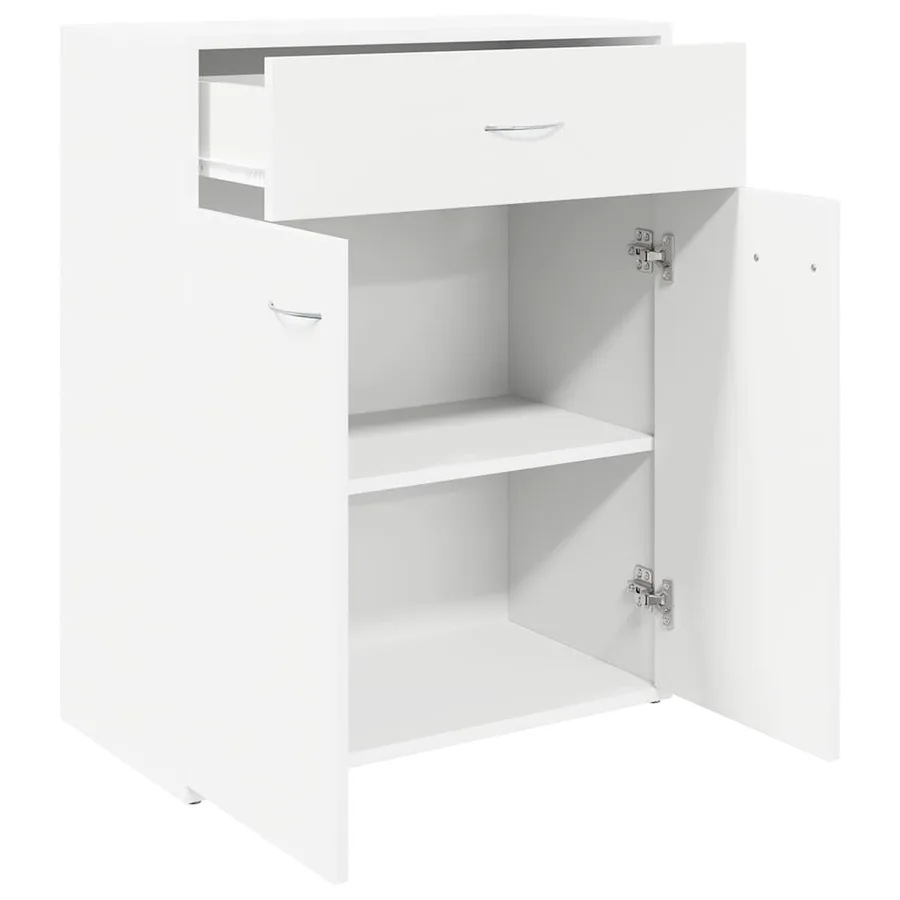 Buffet blanc 60x30x75 cm bois d'ingénierie - 4