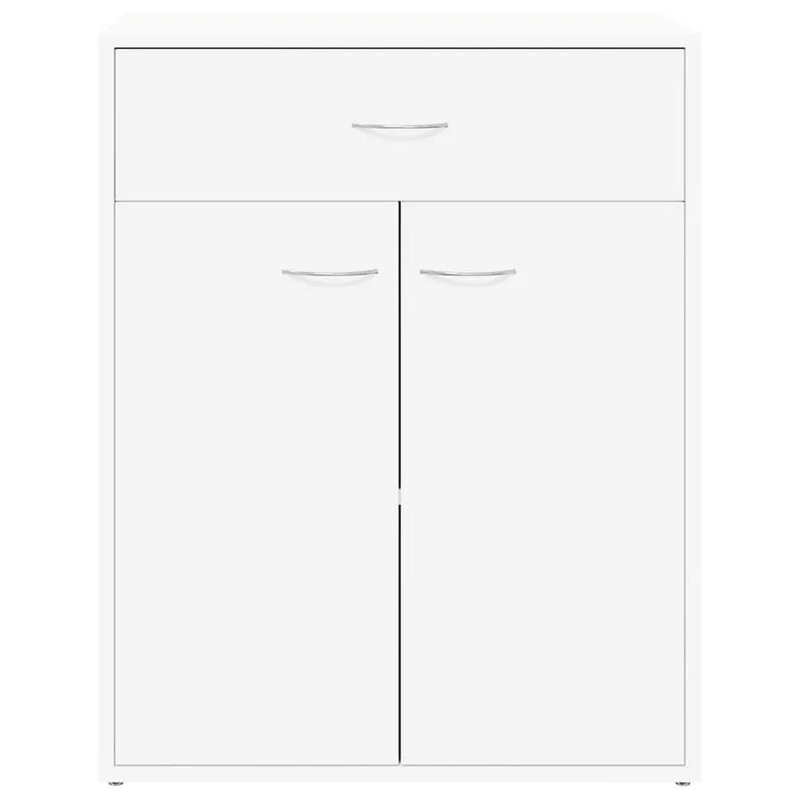 Buffet blanc 60x30x75 cm bois d'ingénierie - 5