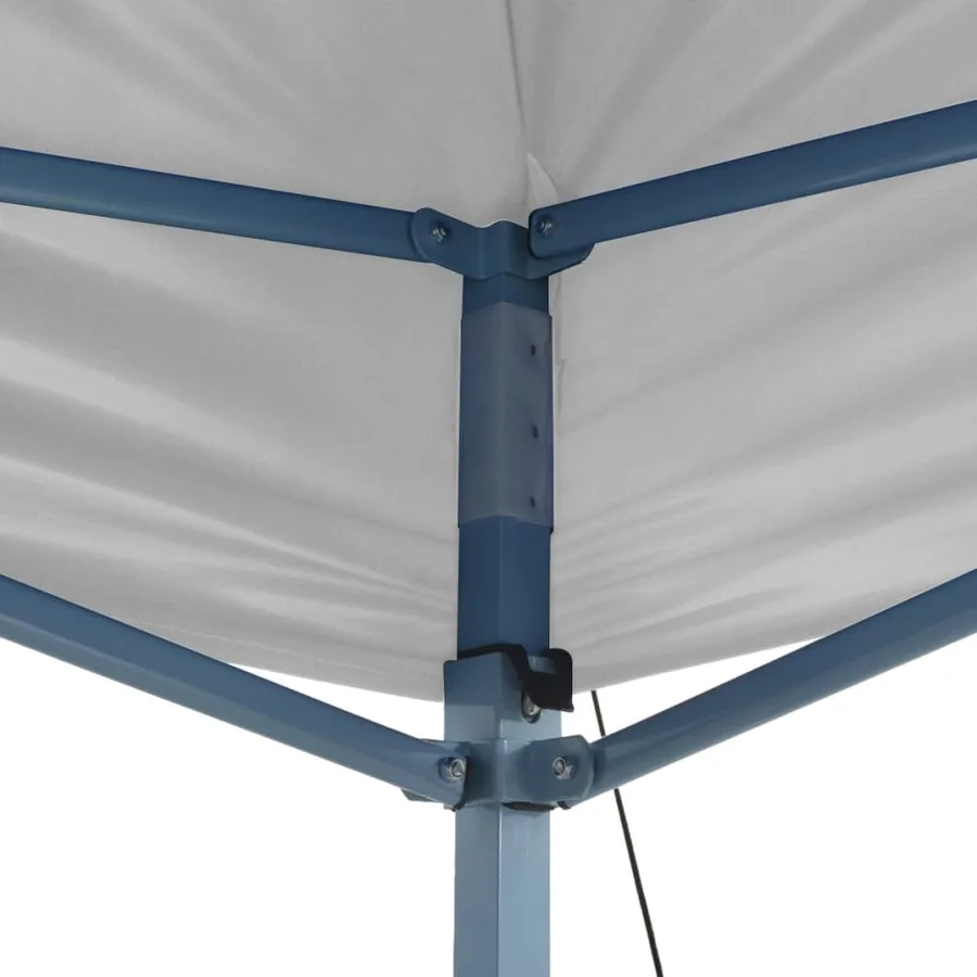 Tente de réception pliable professionnelle 3x6 m Acier Blanc - 3