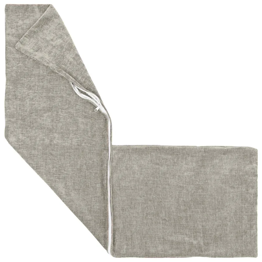 Housse de coussin 2 pcs HEERLEN Gris clair 40 x 145 cm - 3