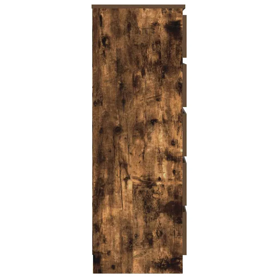 Commode Chêne fumé 60x36x103 cm Bois d'ingénierie - 5