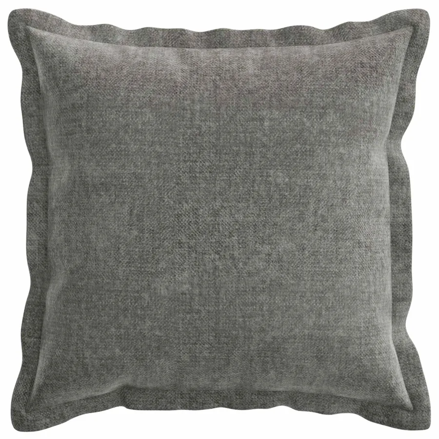 Housse de coussin 6 pcs HOUTEN Gris foncé 40 x 40 cm - 2