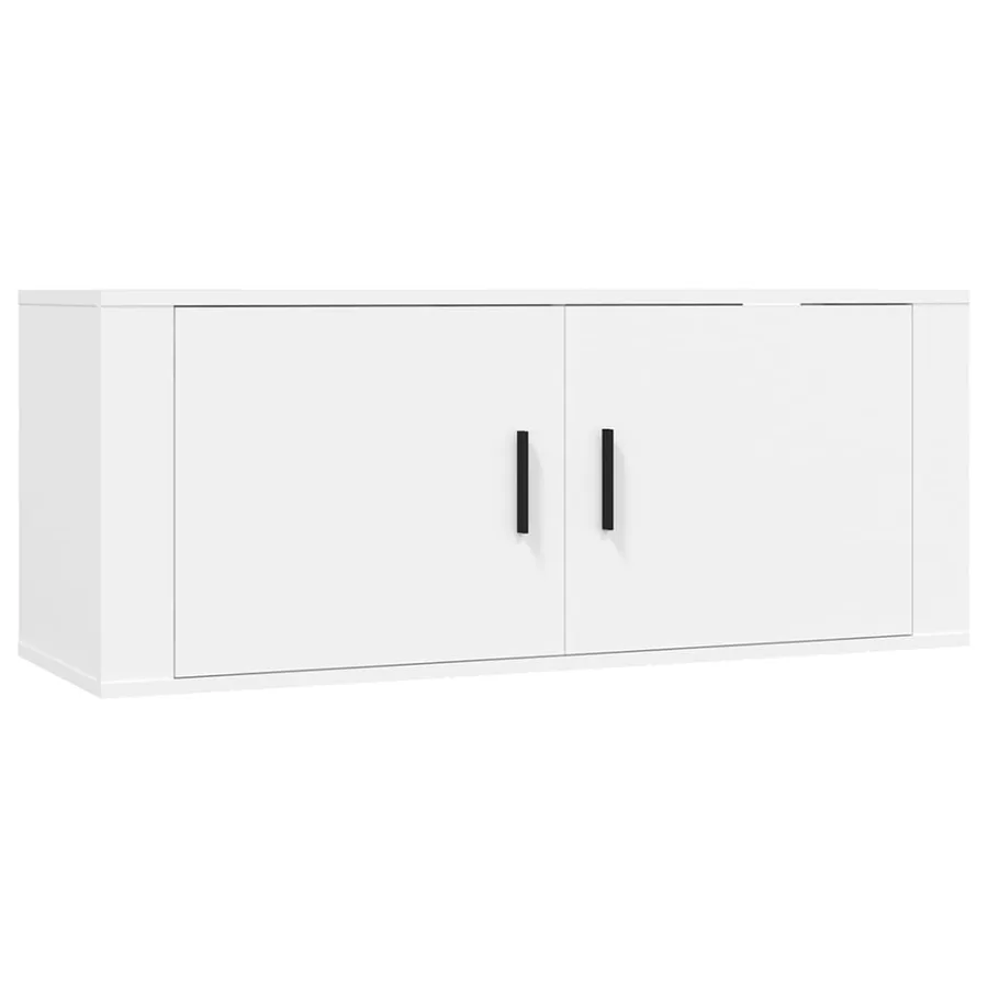 Ensemble de meubles TV 3 pcs Blanc Bois d'ingénierie - 4