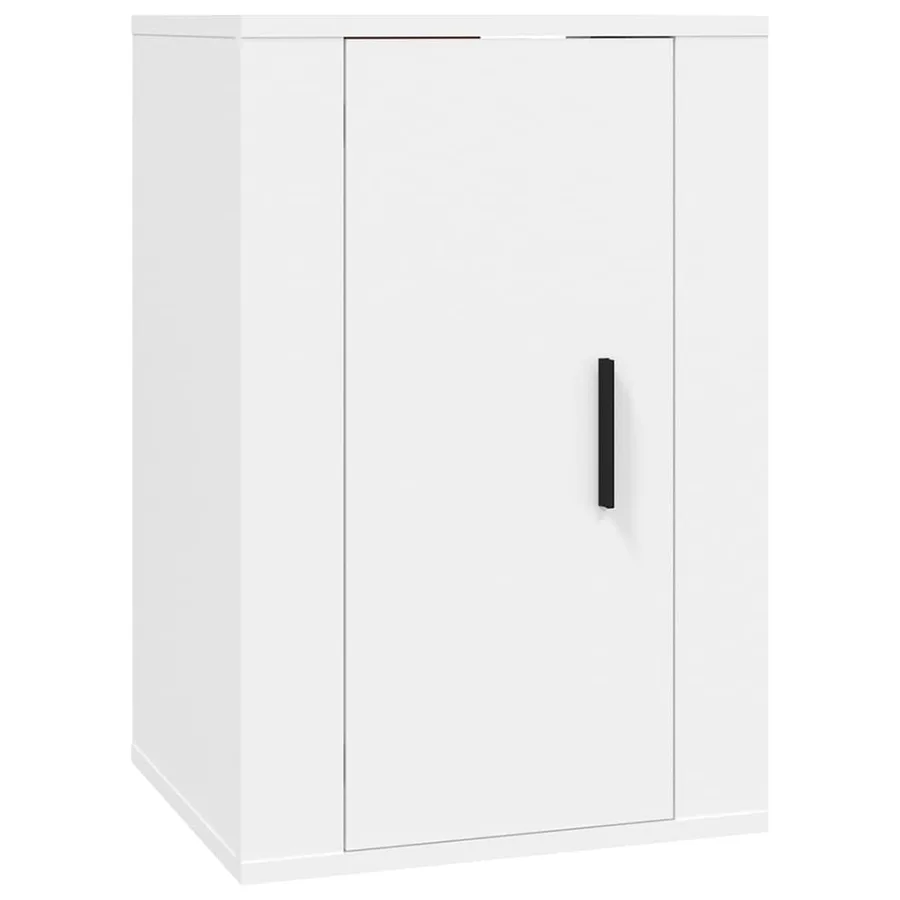 Ensemble de meubles TV 3 pcs Blanc Bois d'ingénierie - 5