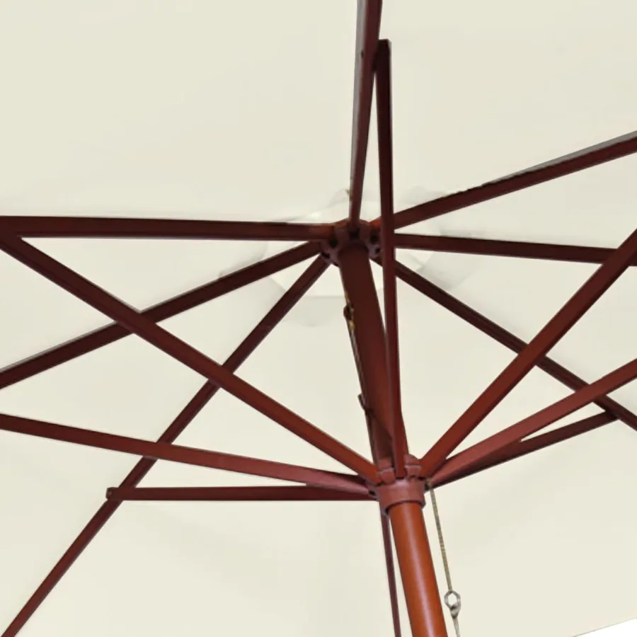 Parasol 300x258 cm Blanc sable - 6