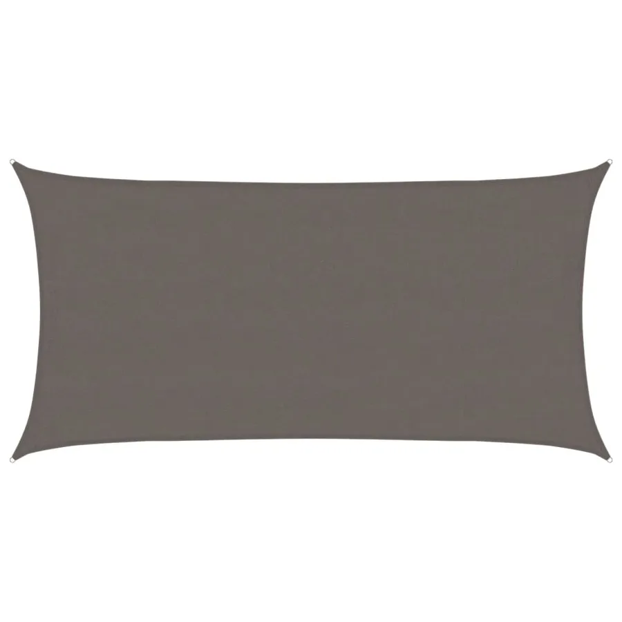 Voile d'ombrage 160 g/m² Anthracite 4x7 m PEHD - 2