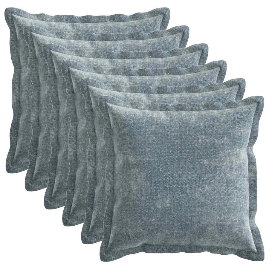Housse de coussin 6 pcs HOUTEN Bleu clair 50 x 50 cm