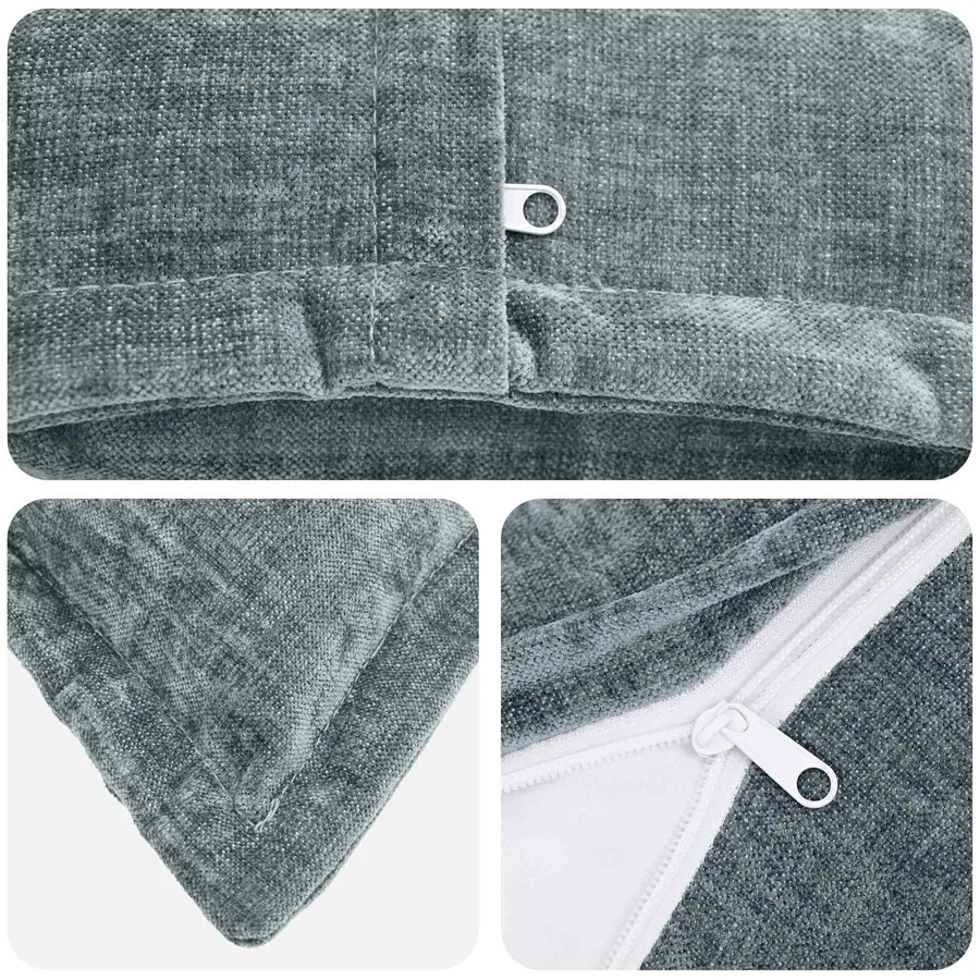 Housse de coussin 6 pcs HOUTEN Bleu clair 50 x 50 cm - 4