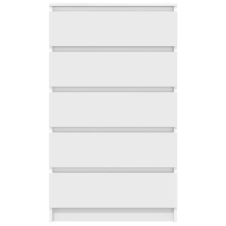 Commode Blanc 60x36x103 cm Bois d'ingénierie - 4
