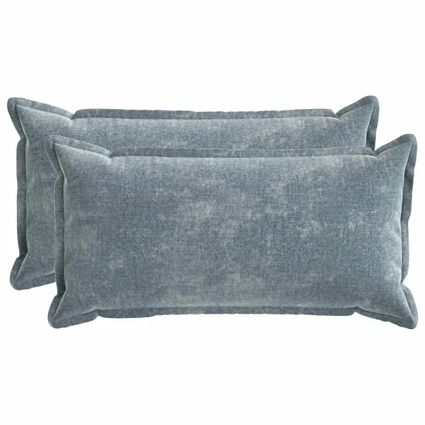 Housse de coussin 2 pcs HOUTEN Bleu clair 40 x 80 cm