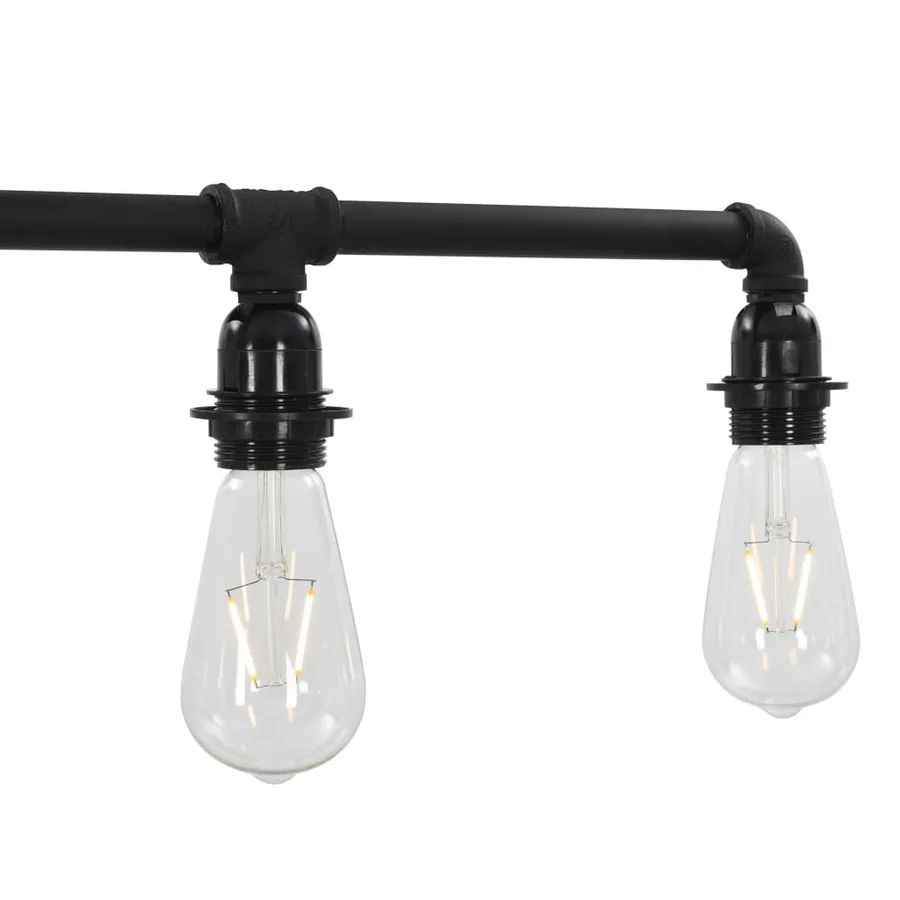 Plafonnier Noir 5 ampoules E27 - 6