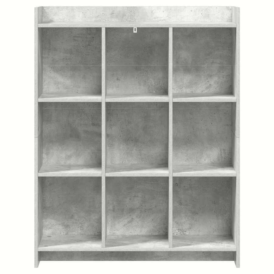 Bibliothèque Gris Béton 87,5 x 30 x 111 cm Bois d'ingénierie - 4