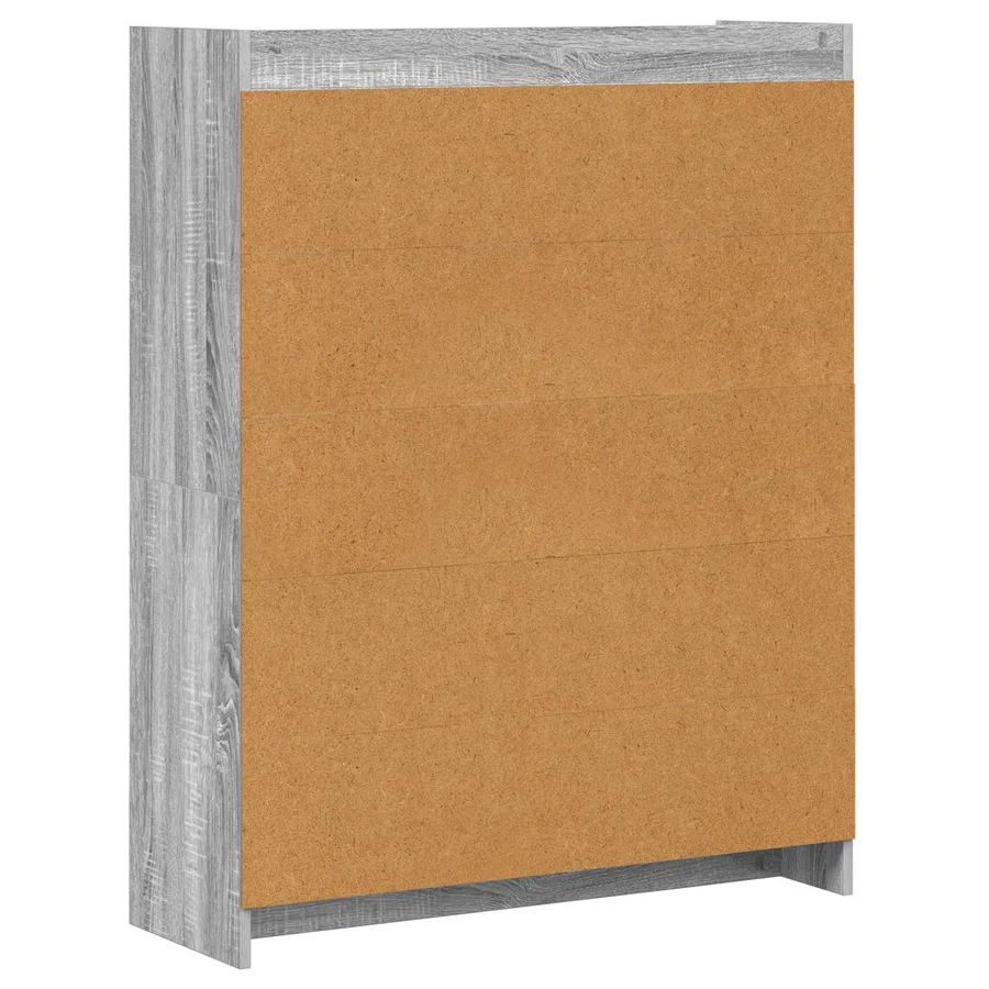 Bibliothèque Sonoma gris 87,5 x 30 x 111 cm Bois d'ingénierie - 6