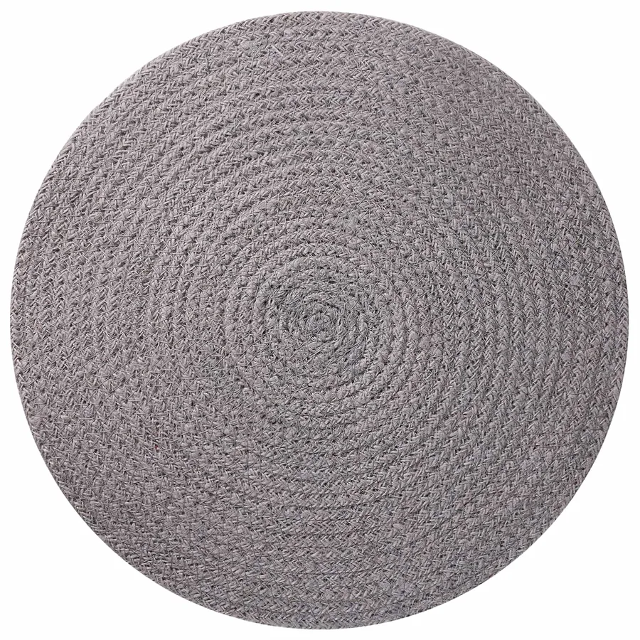 Placemets en jute 4 pcs Gris Ø 30 cm 100 % jute Tossa - 2