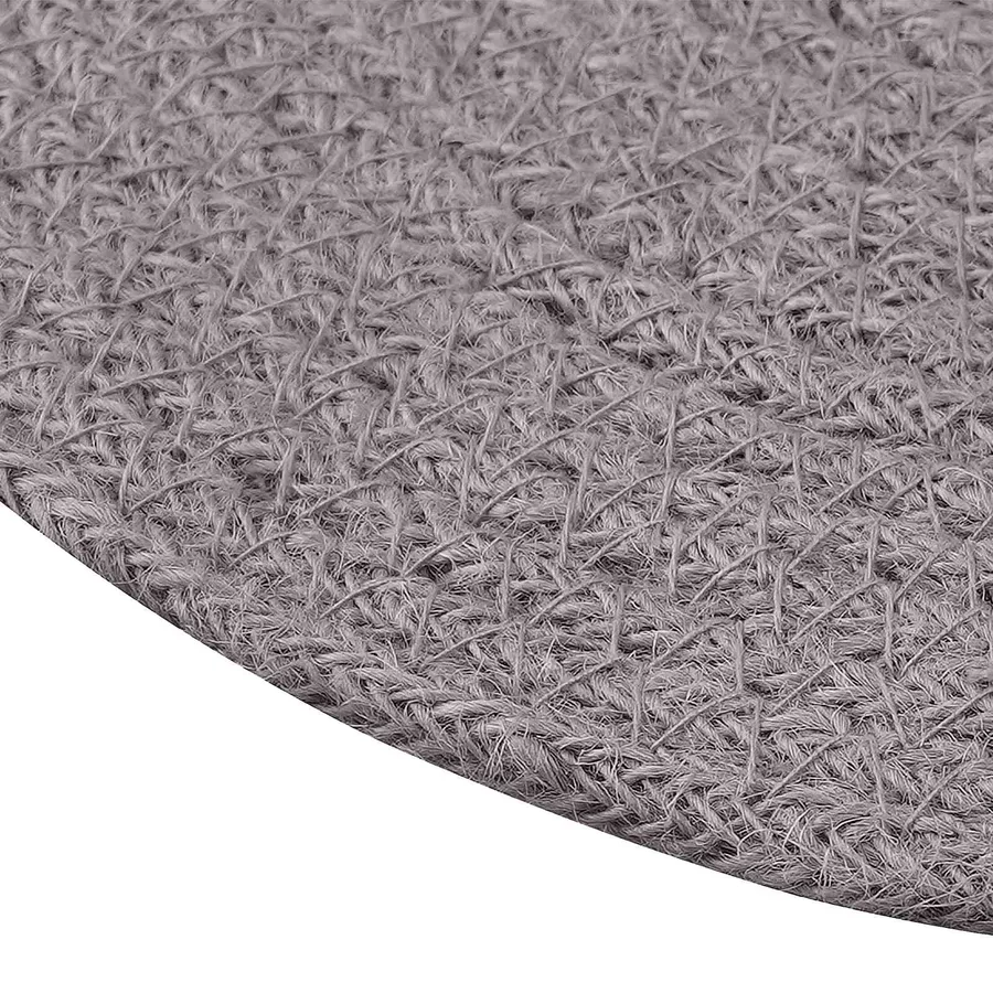 Placemets en jute 4 pcs Gris Ø 30 cm 100 % jute Tossa - 3