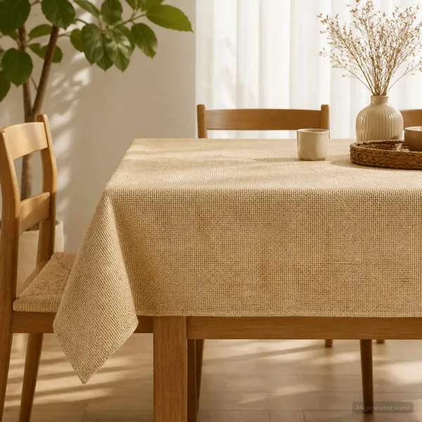 Nappe en jute Naturel 140 x 240 cm 100 % jute Tossa
