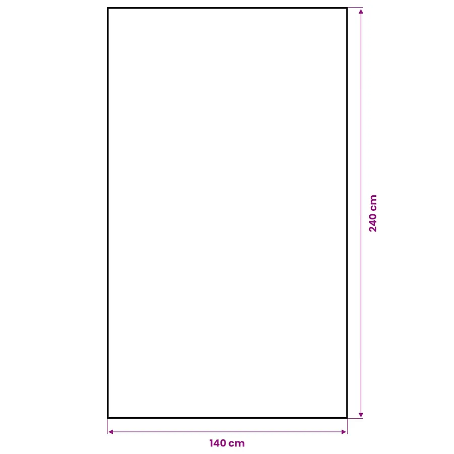 Nappe en jute Naturel 140 x 240 cm 100 % jute Tossa - 6