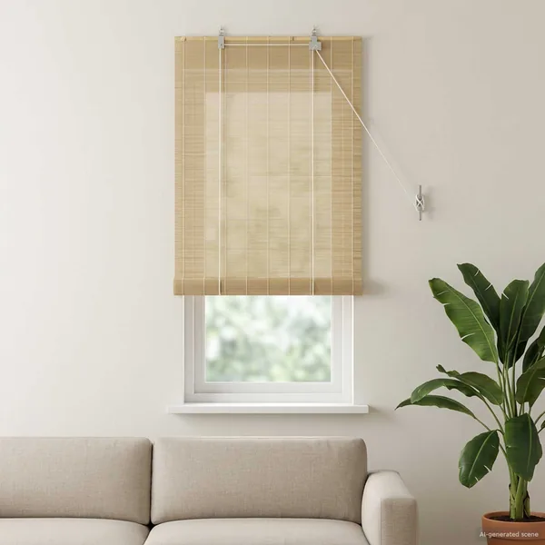 Store enrouleur Naturel 70 x 160 cm Bambou