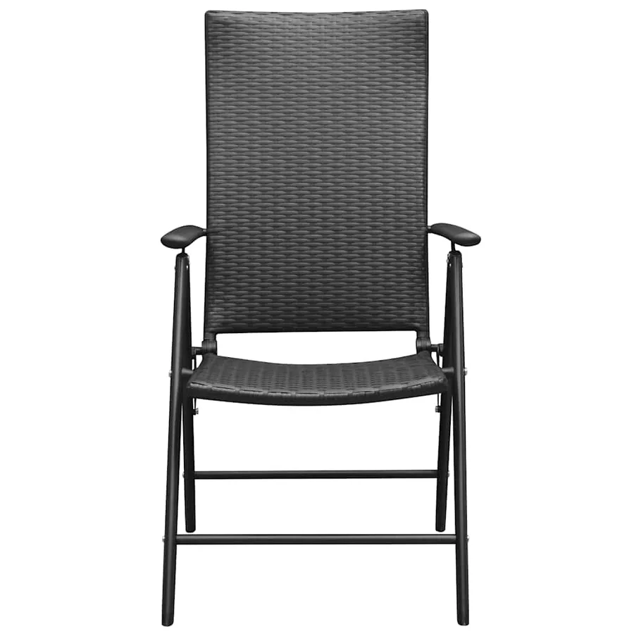 Ensemble à manger de jardin 5 pcs noir - 13