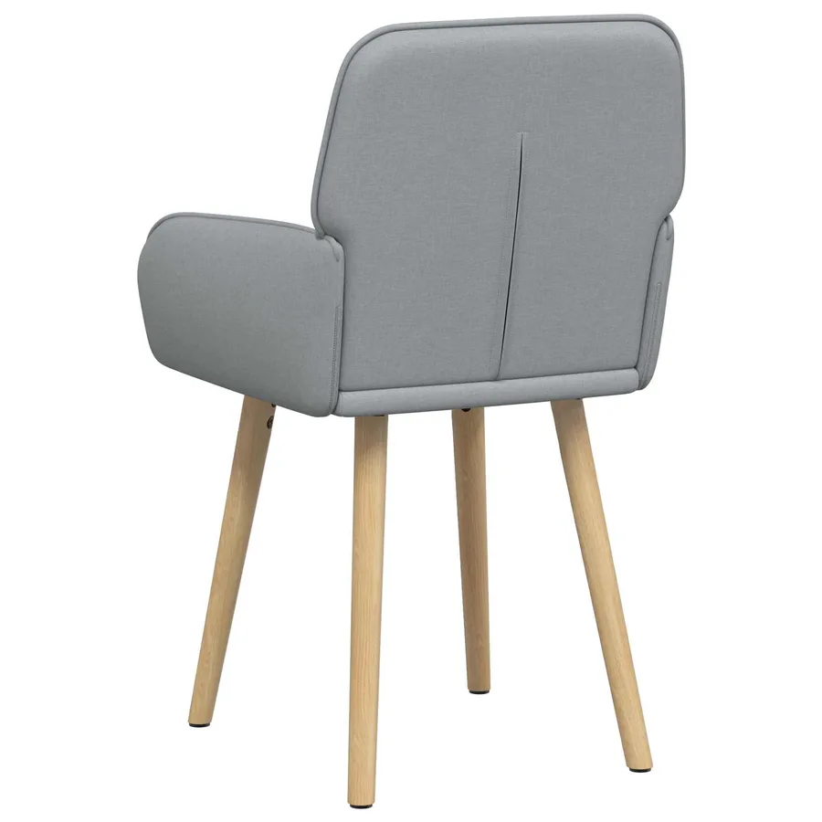 Chaises de salle à manger 6 pcs Tissu Gris clair - 5