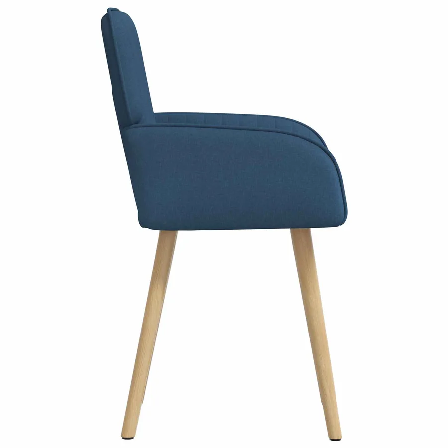 Chaises de salle à manger 6 pcs Tissu Bleu 56,5 x 50 x 87,5 cm - 4