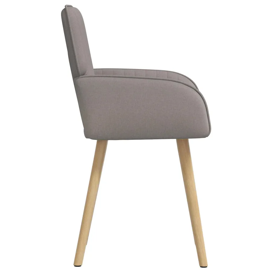 Chaises de salle à manger 4 pcs Tissu Taupe 56,5 x 50 x 87,5 cm - 4