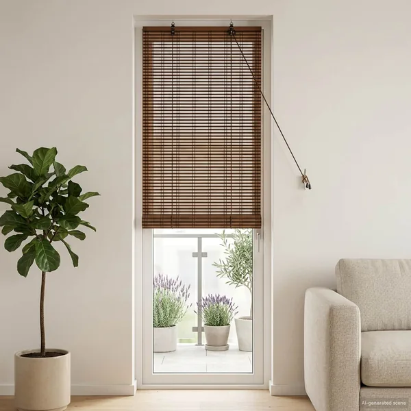 Store enrouleur Marron 40 x 220 cm Bambou