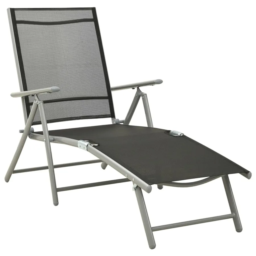 Salon de jardin 3 pcs textilène et aluminium argenté - 3
