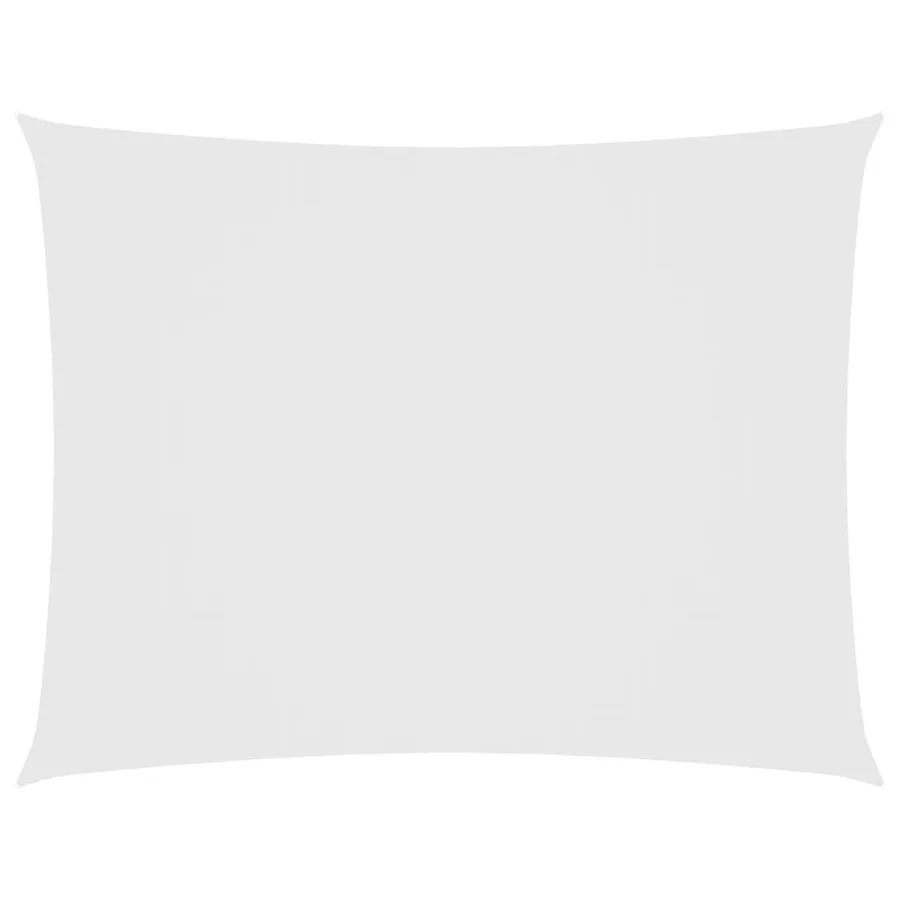 Voile de parasol tissu oxford rectangulaire 2,5x4 m blanc - 2