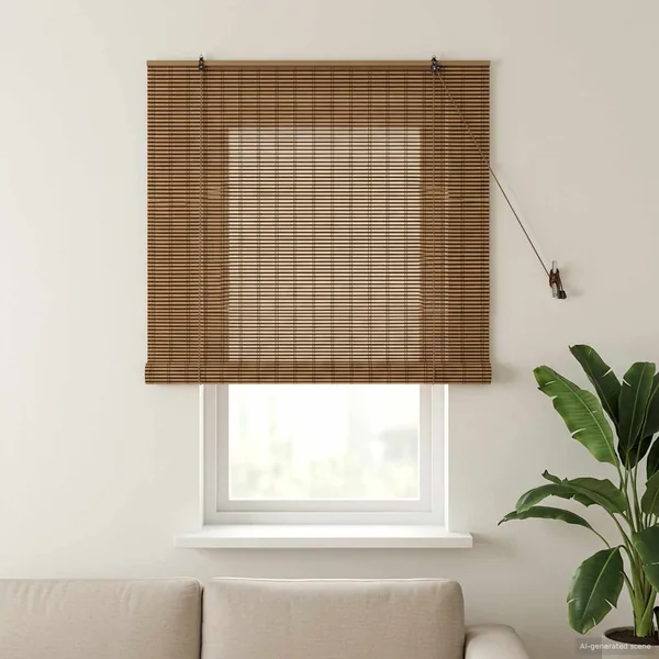 Store enrouleur Marron 160 x 160 cm Bambou