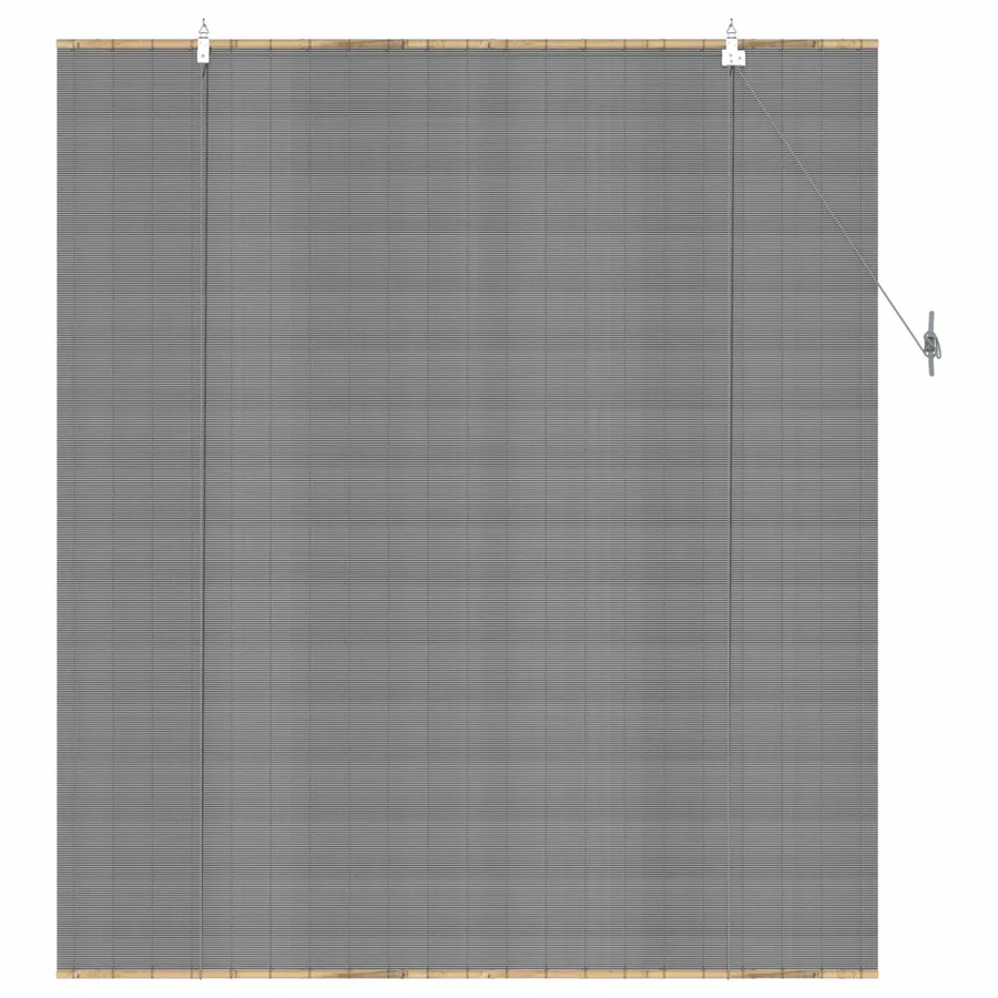 Store enrouleur Gris 150 x 160 cm Bambou - 3