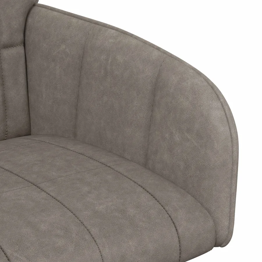 Chaises de salle à manger 6 pcs Simili cuir Gris - 6