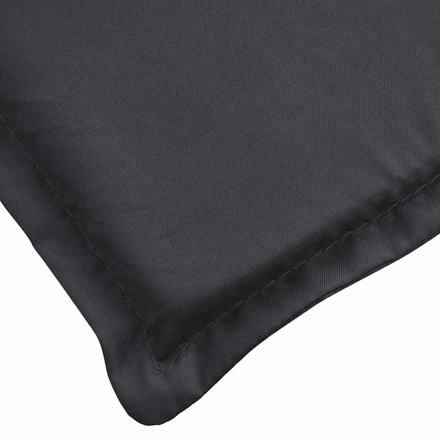 Coussin de chaise longue noir 186x58x4 cm tissu oxford - 8